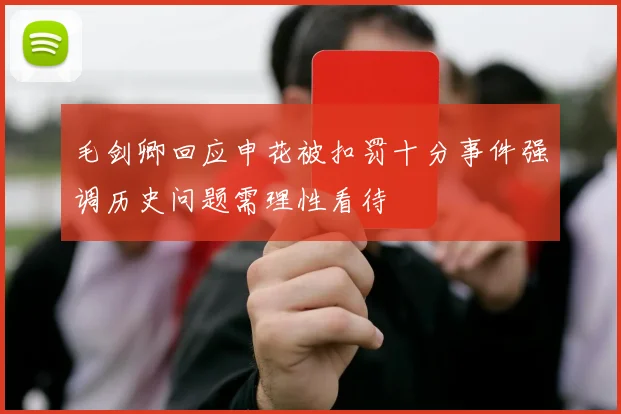 毛剑卿回应申花被扣罚十分事件强调历史问题需理性看待